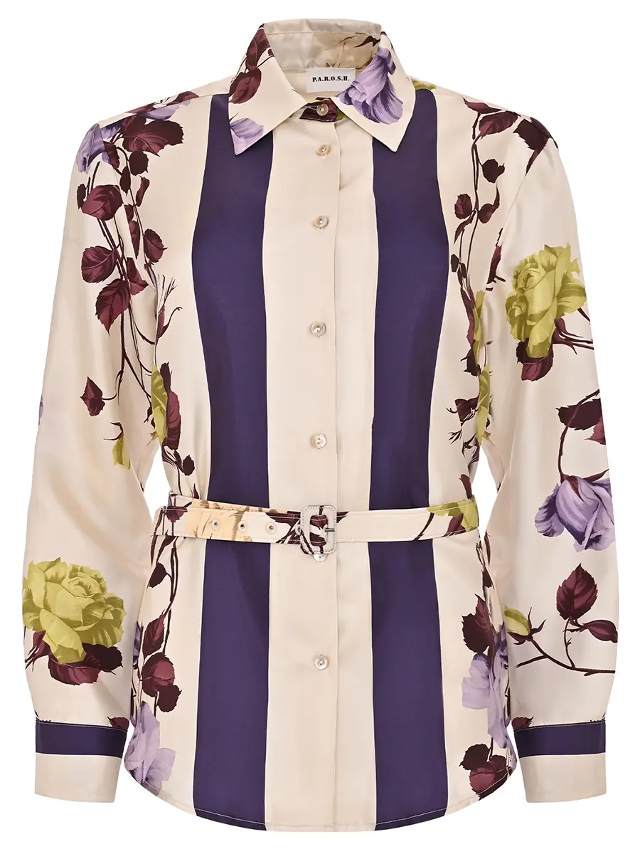 Блуза шелковая