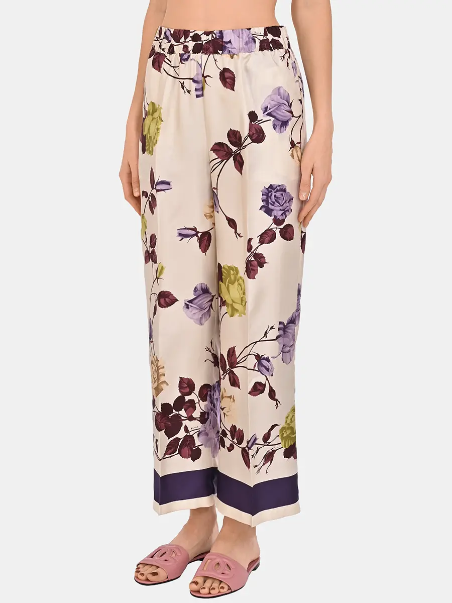 Брюки шелковые