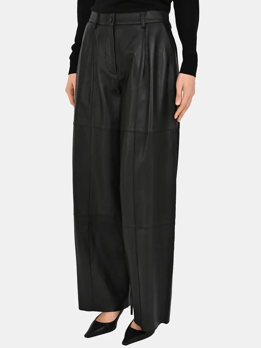 Брюки кожаные