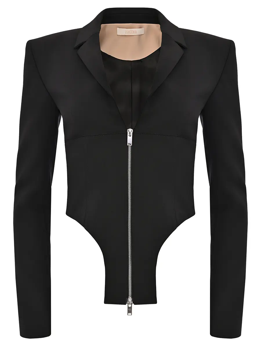 Жакет однотонный