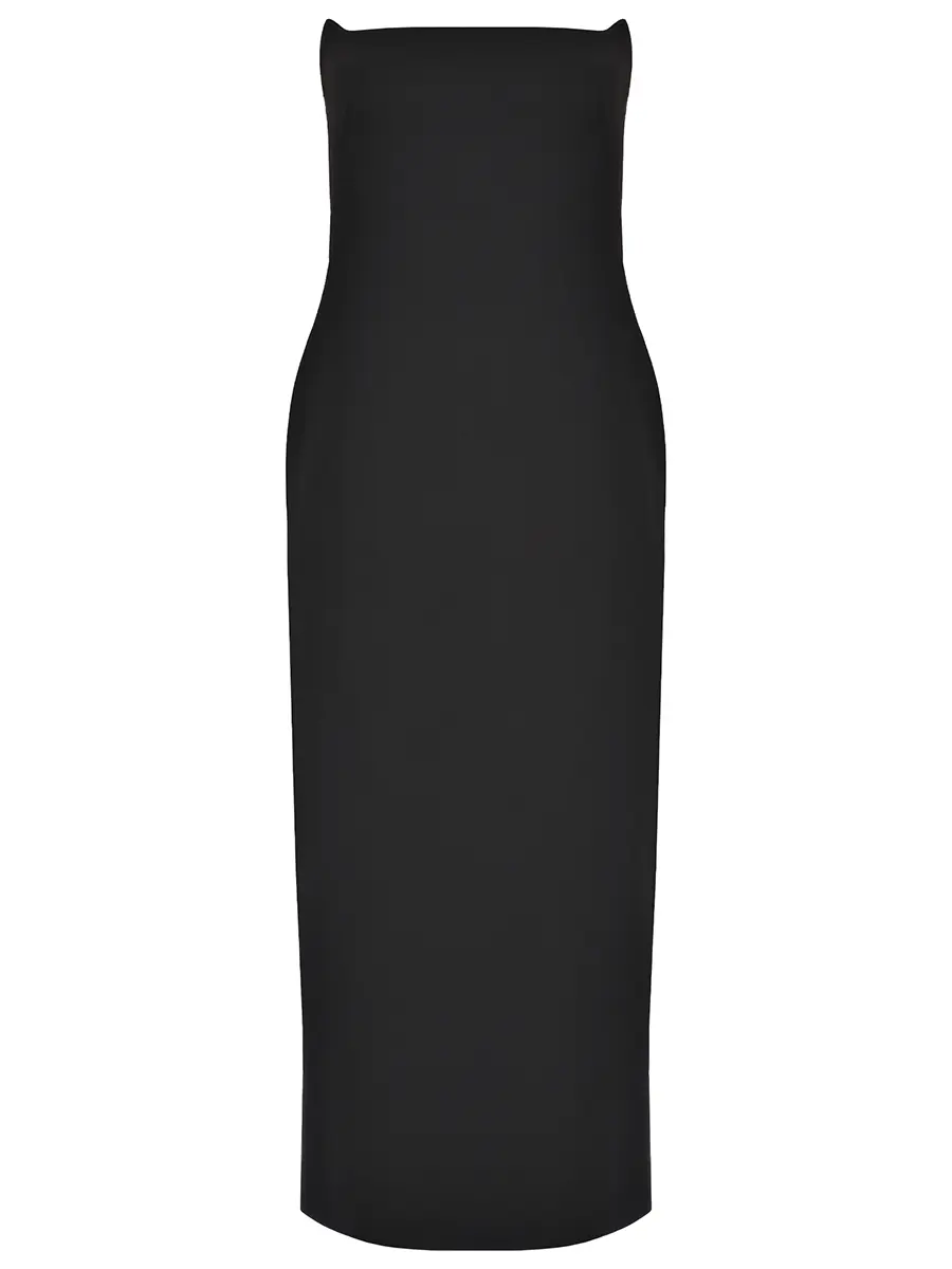 Платье однотонное