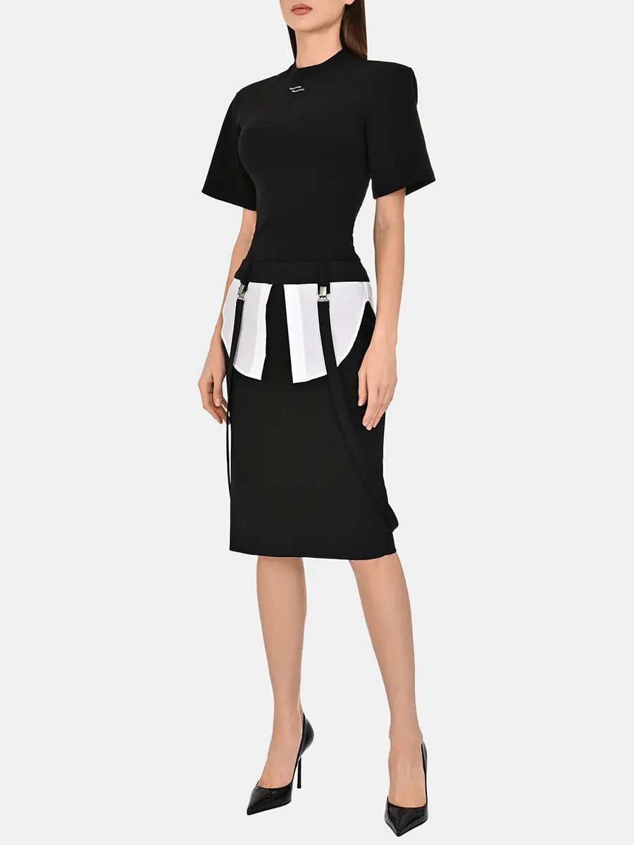 Юбка комбинированная