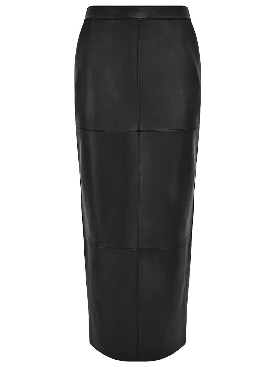 Юбка кожаная