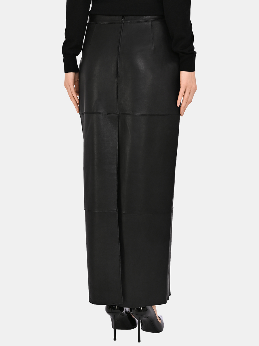 Юбка кожаная