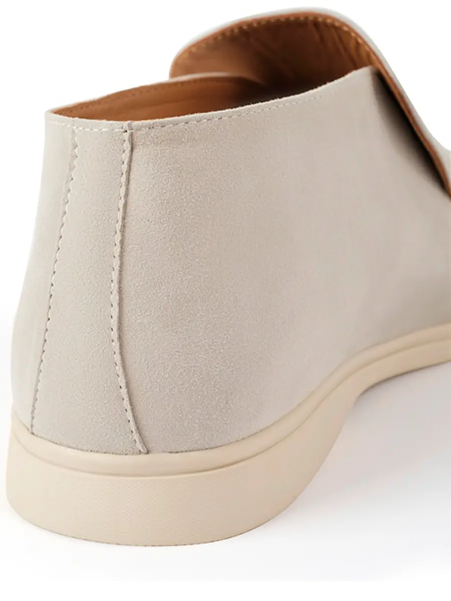 Лоферы замшевые