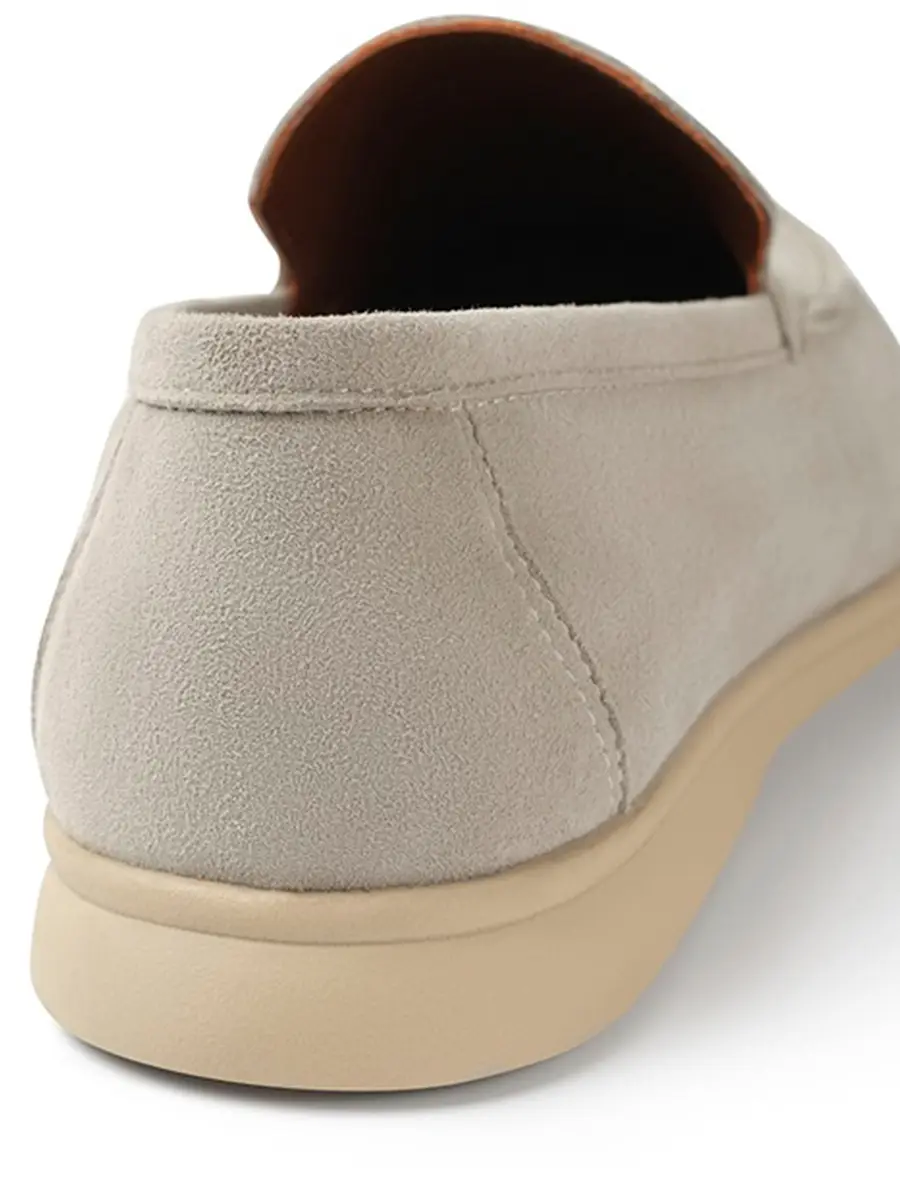 Лоферы замшевые