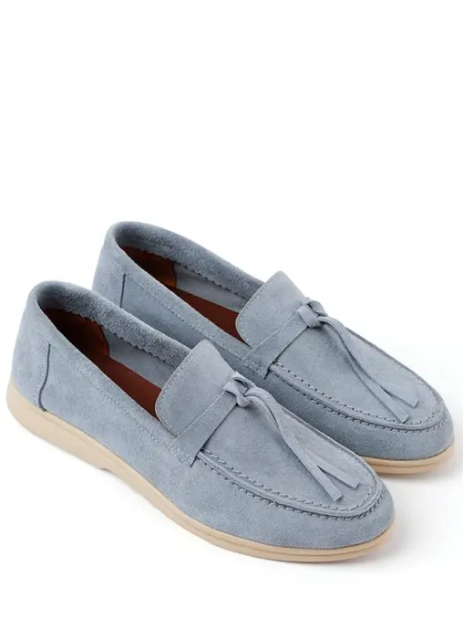 Лоферы замшевые PONZA