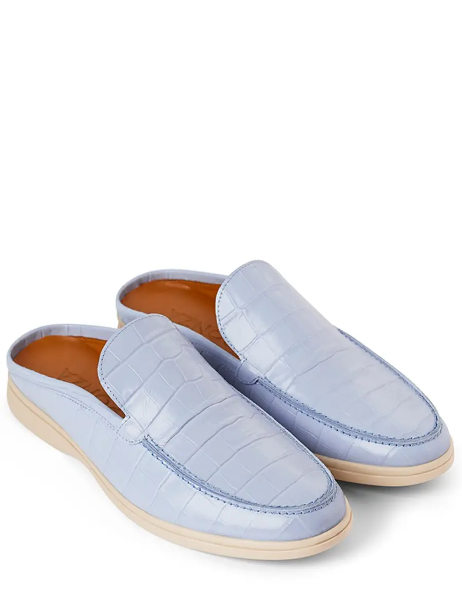 Мюли кожаные