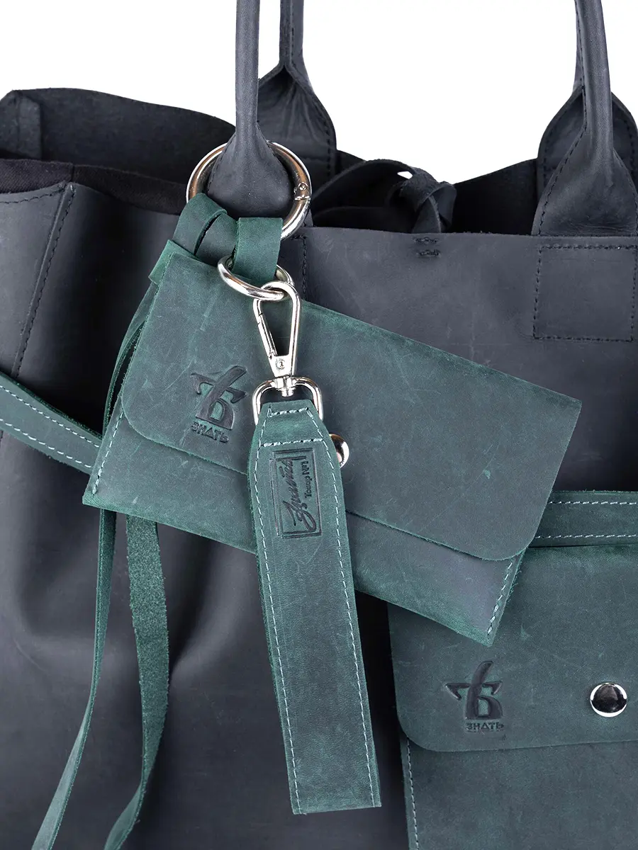 Сумка-тоут L ДАРК-ФОРЕСТ кожаная