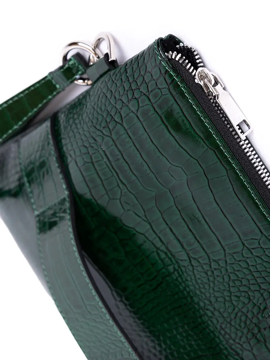 Клатч L ГАВИАЛ кожаный