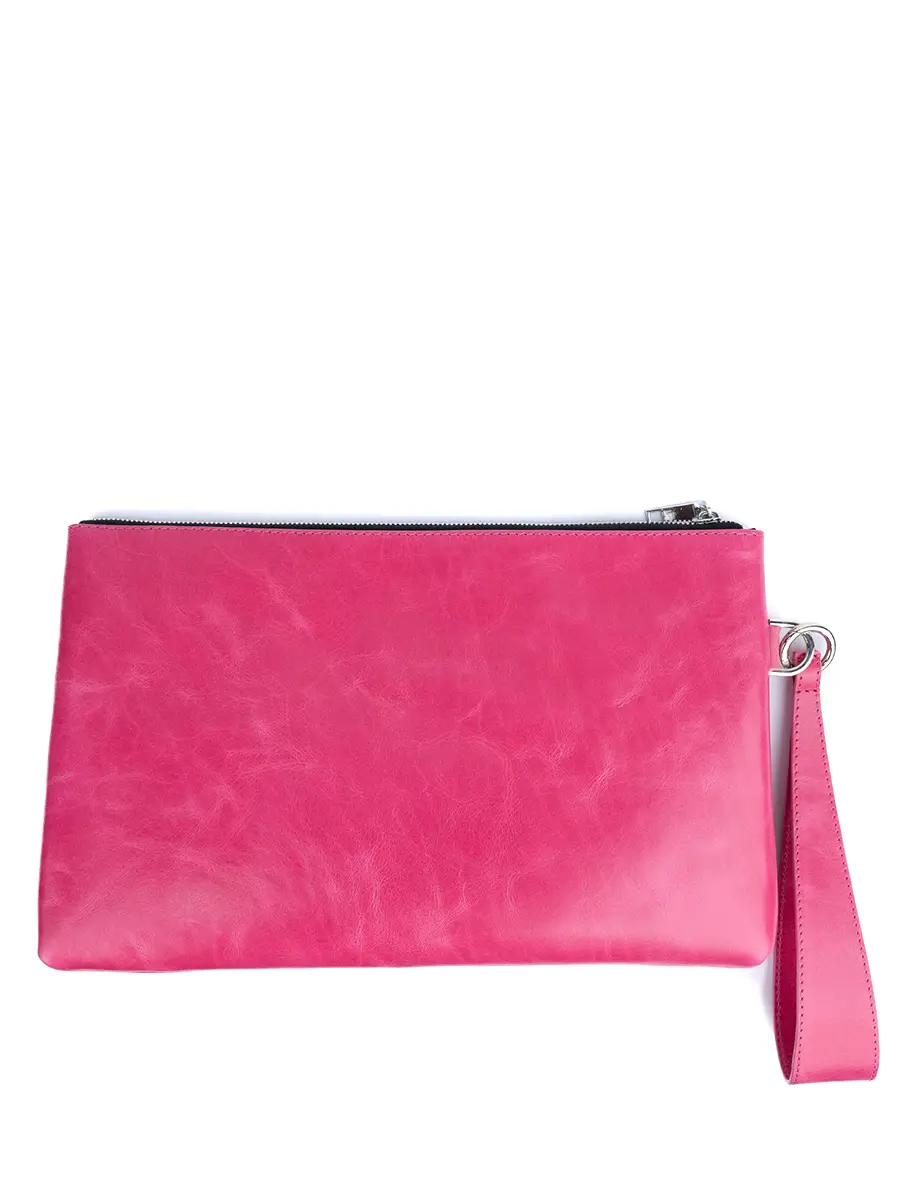 Клатч L ФЛАМИНГО кожаный