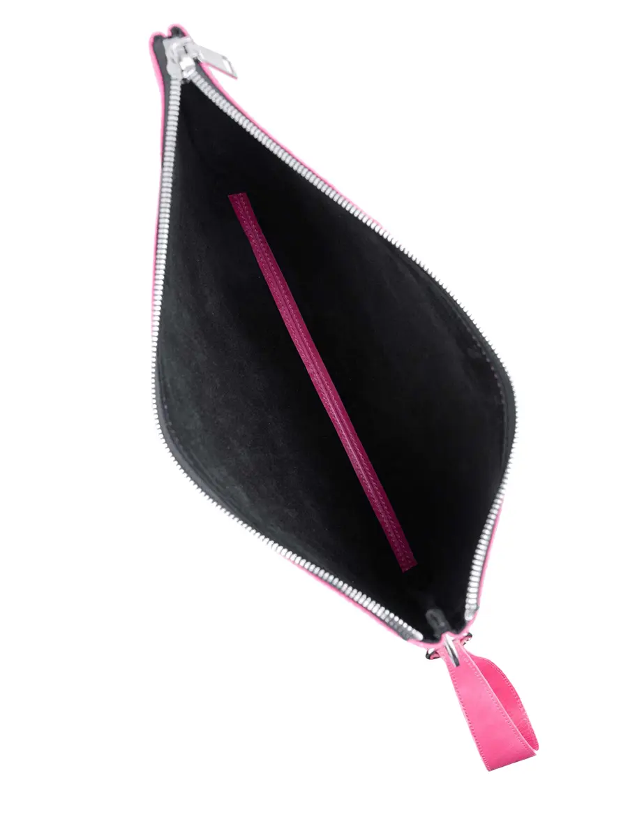 Клатч L ФЛАМИНГО кожаный