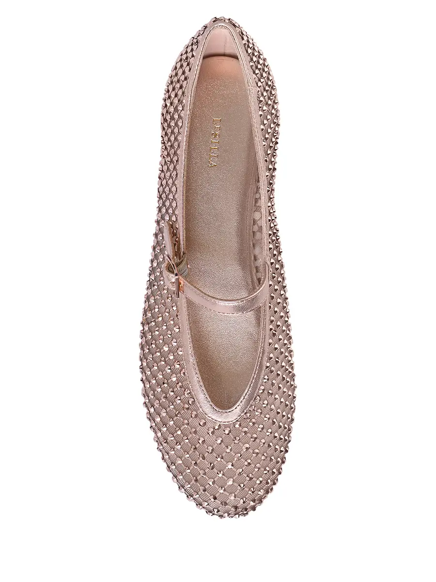 Балетки со стразами