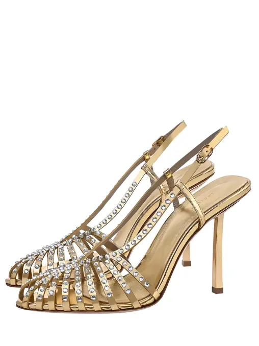 Босоножки со стразами LE SILLA