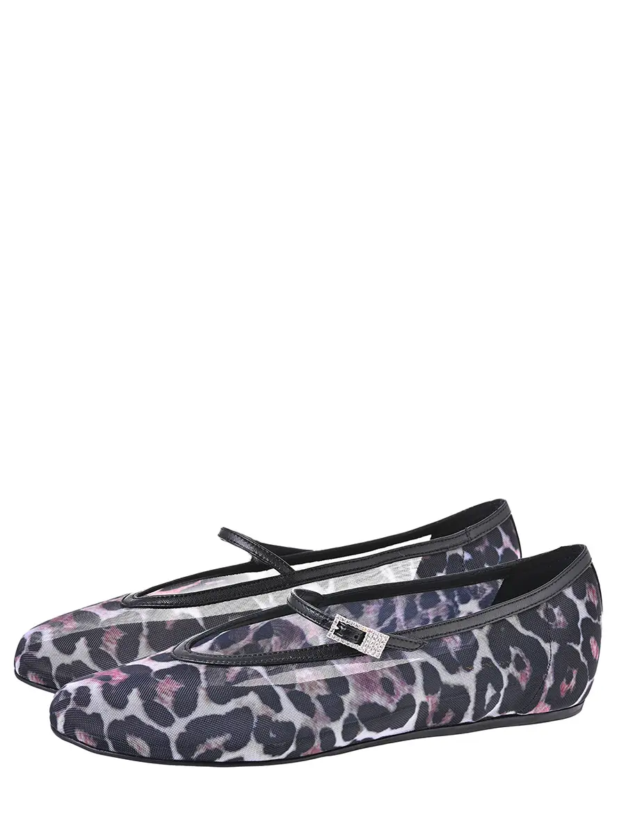 Балетки с принтом