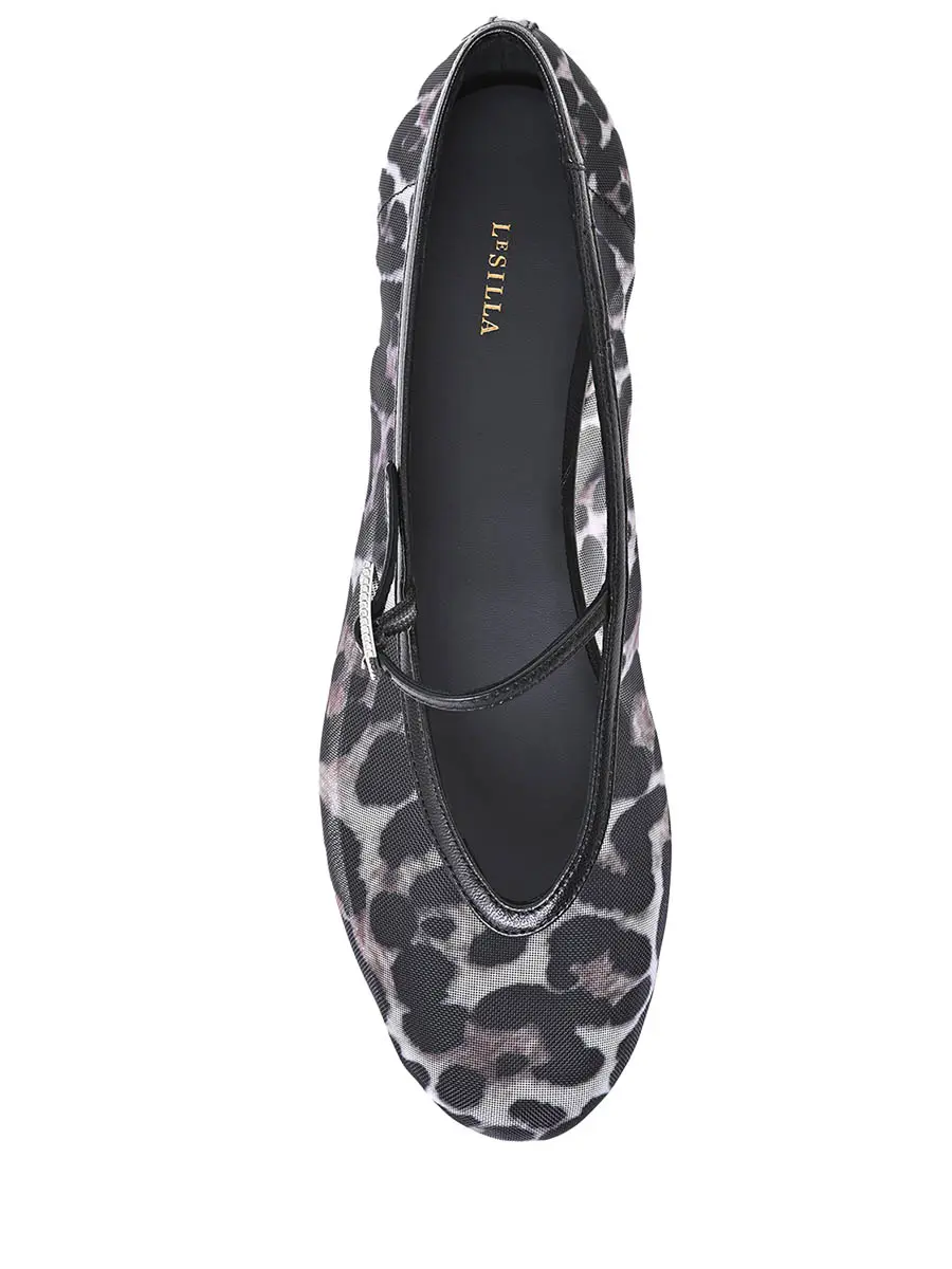 Балетки с принтом