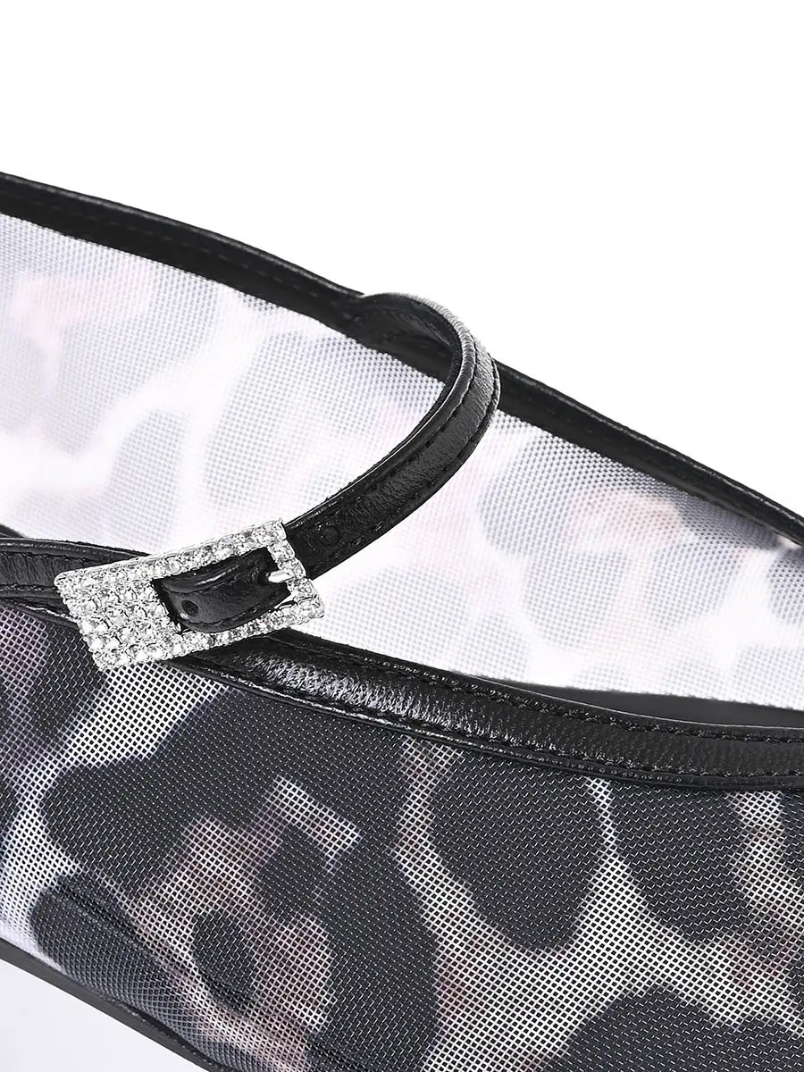 Балетки с принтом