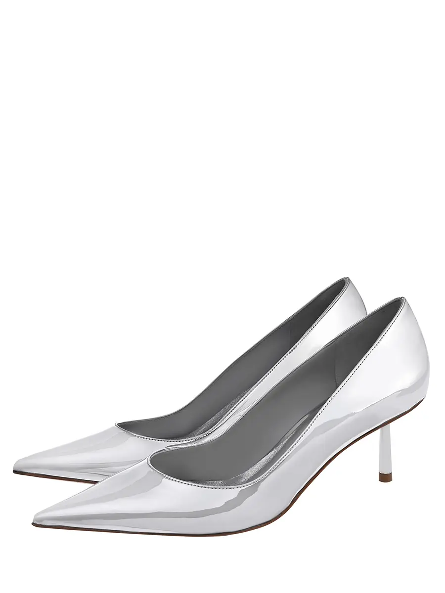 Туфли однотонные