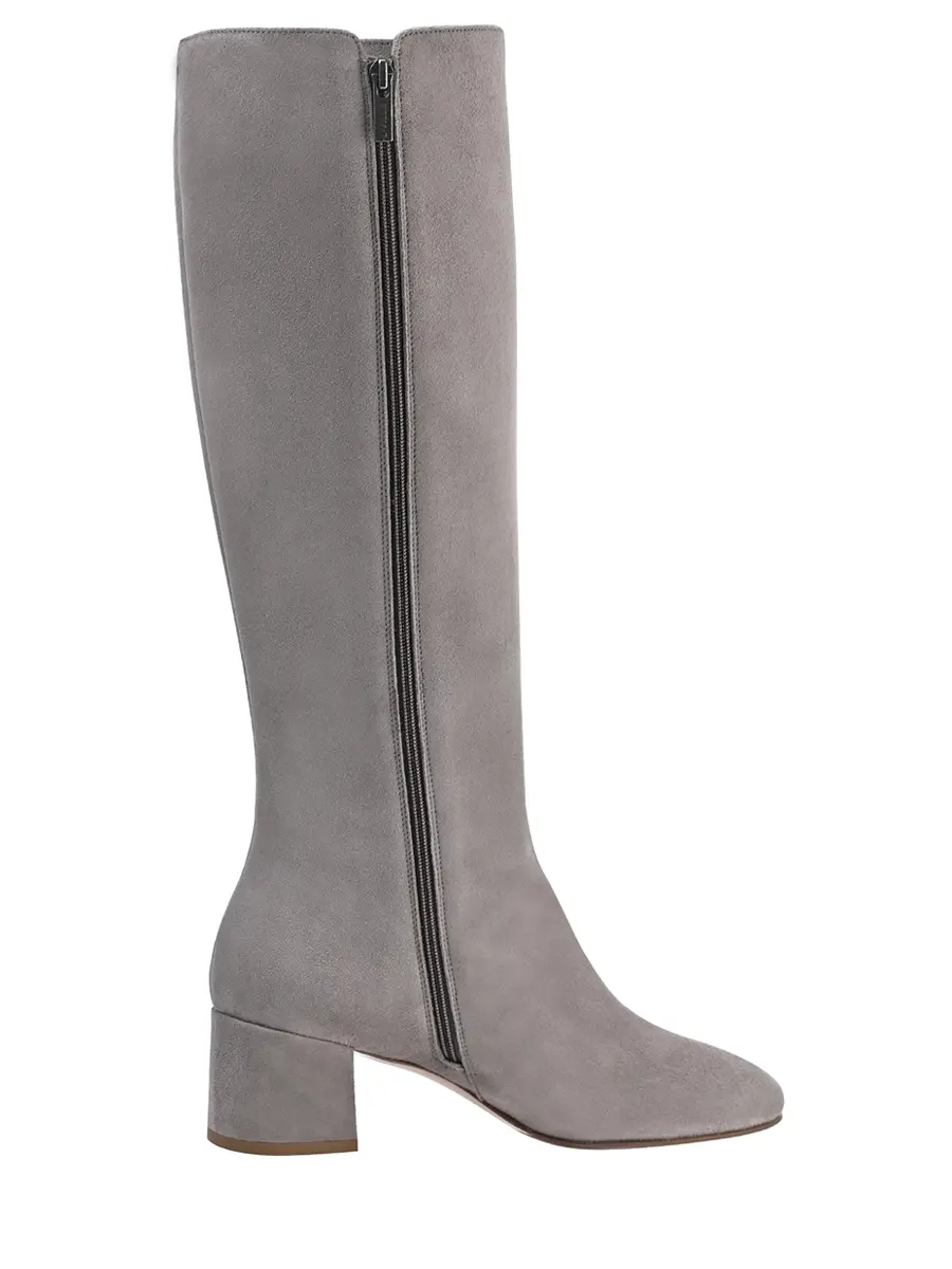 Сапоги замшевые