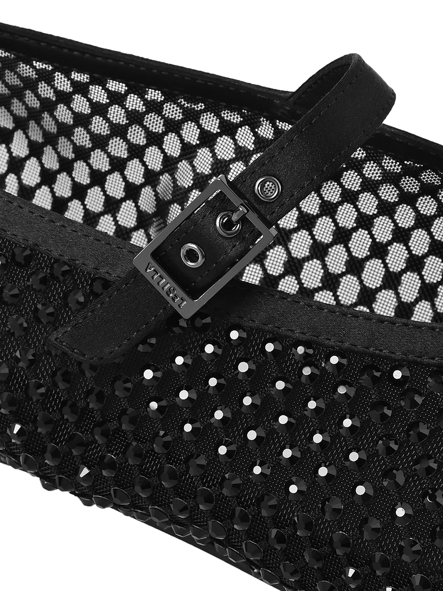 Балетки со стразами