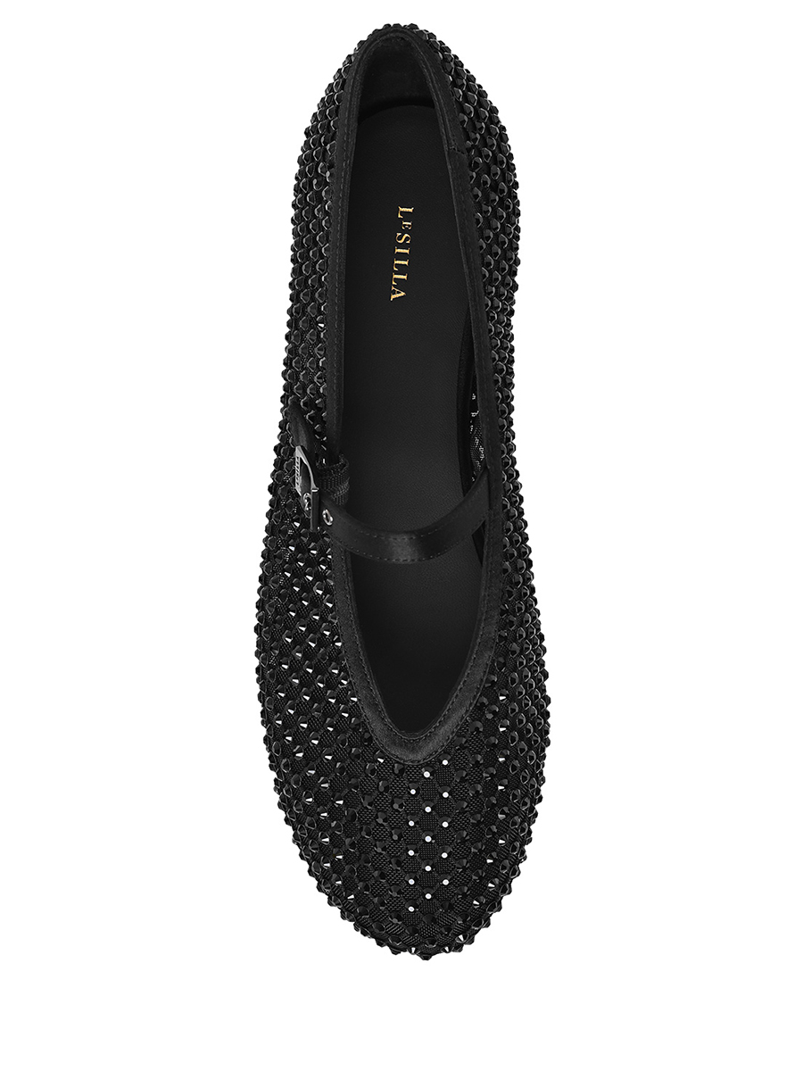 Балетки со стразами