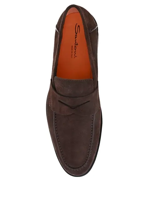 Лоферы замшевые SANTONI