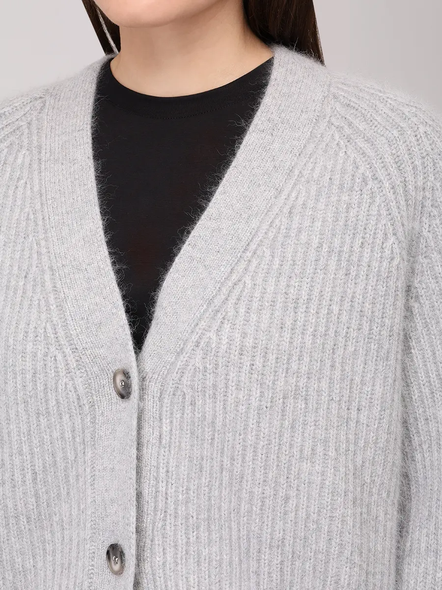 Кардиган однотонный