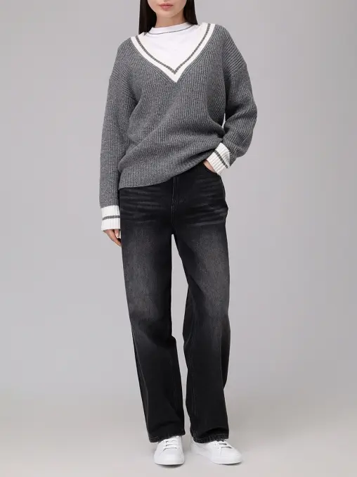 Пуловер шерстяной RA&LLY