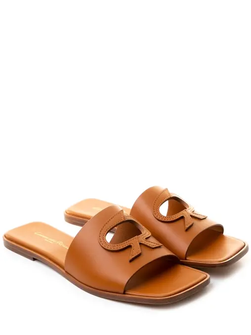 Шлепанцы кожаные GIANVITO ROSSI