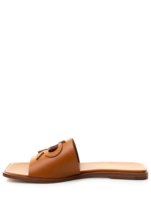 Шлепанцы кожаные GIANVITO ROSSI