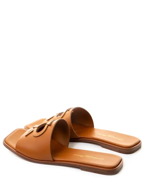 Шлепанцы кожаные GIANVITO ROSSI