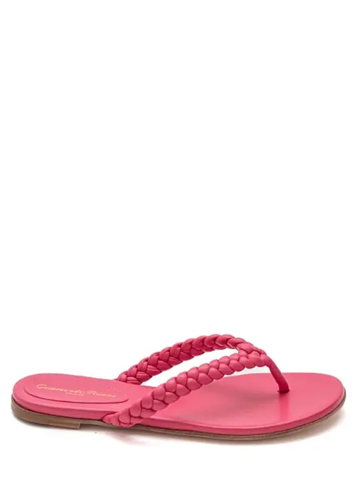 Шлепанцы кожаные GIANVITO ROSSI