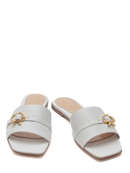 Шлепанцы кожаные GIANVITO ROSSI