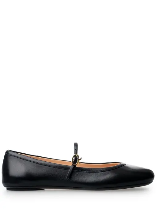 Балетки кожаные GIANVITO ROSSI