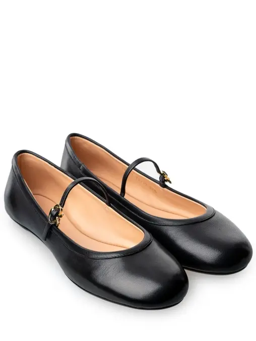 Балетки кожаные GIANVITO ROSSI