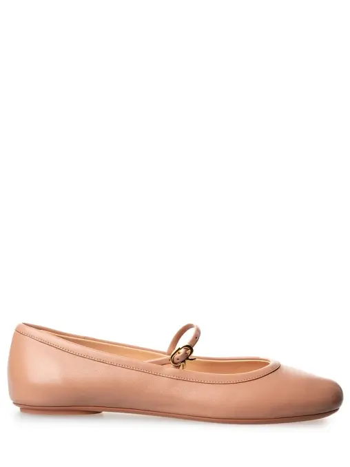 Балетки кожаные GIANVITO ROSSI