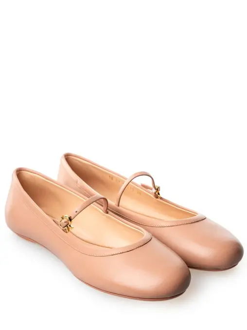 Балетки кожаные GIANVITO ROSSI