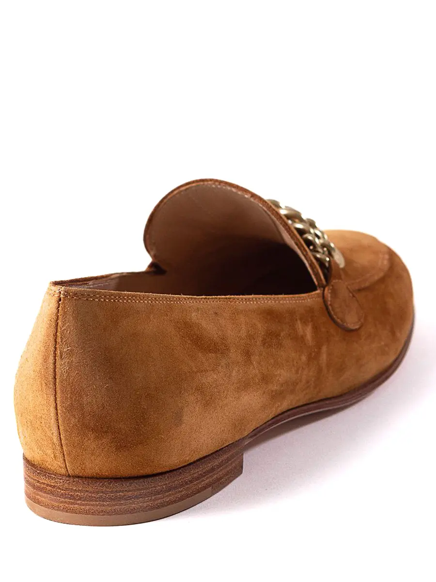 Лоферы замшевые