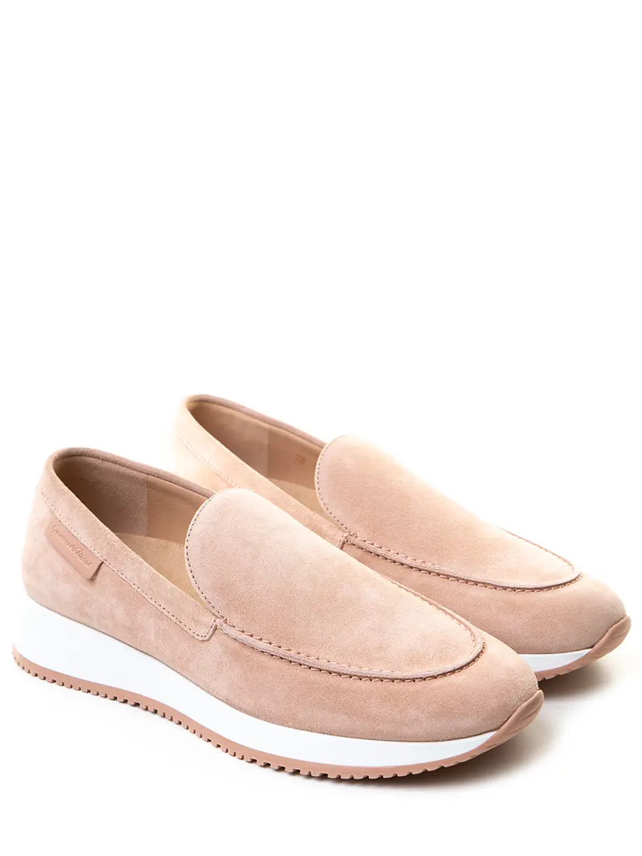 Слипоны замшевые