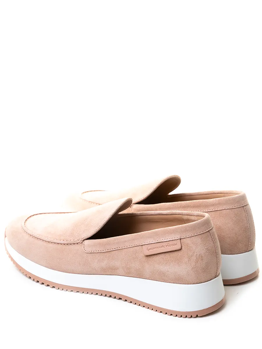 Слипоны замшевые