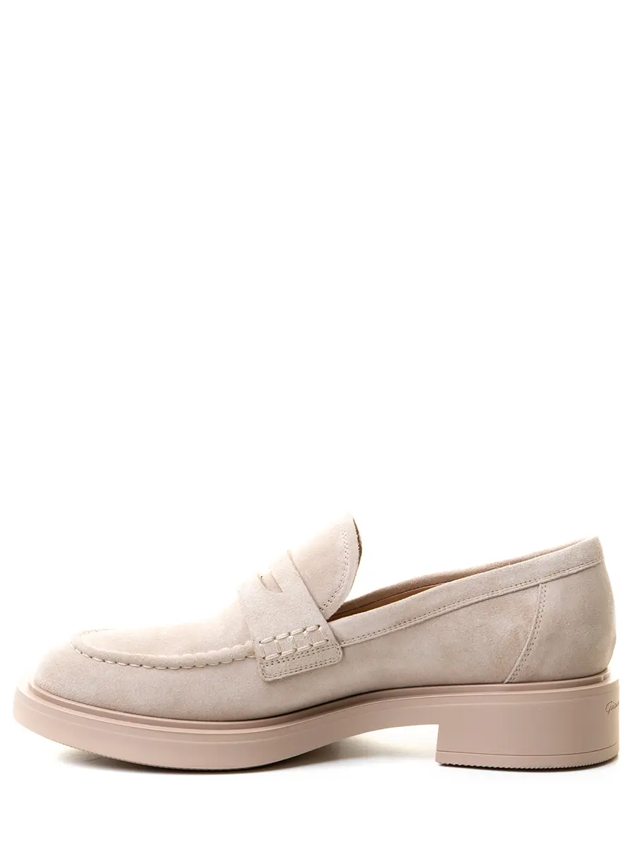 Лоферы замшевые