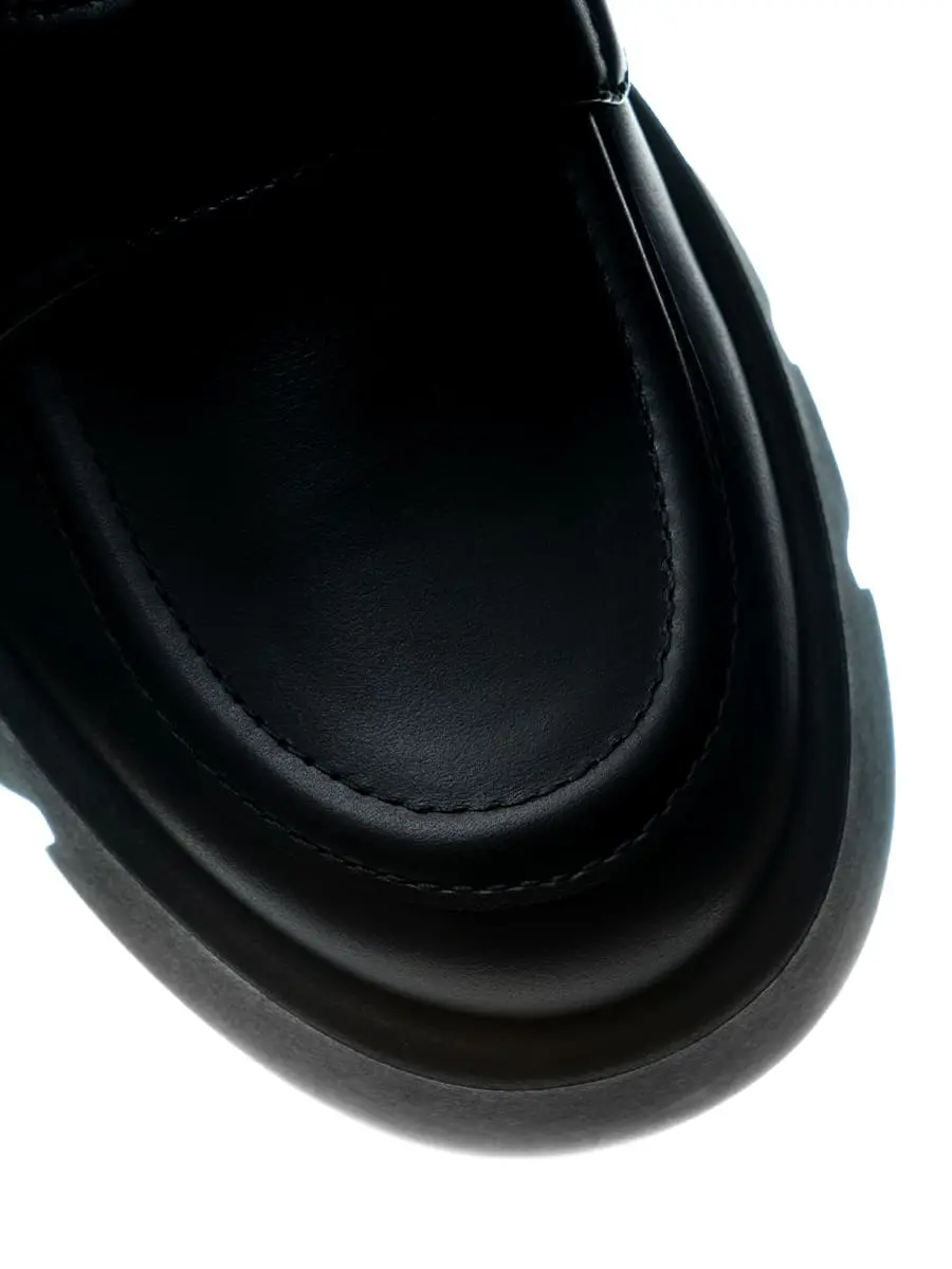 Лоферы кожаные