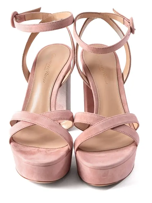 Босоножки замшевые GIANVITO ROSSI