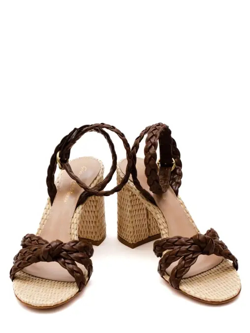 Босоножки кожаные GIANVITO ROSSI