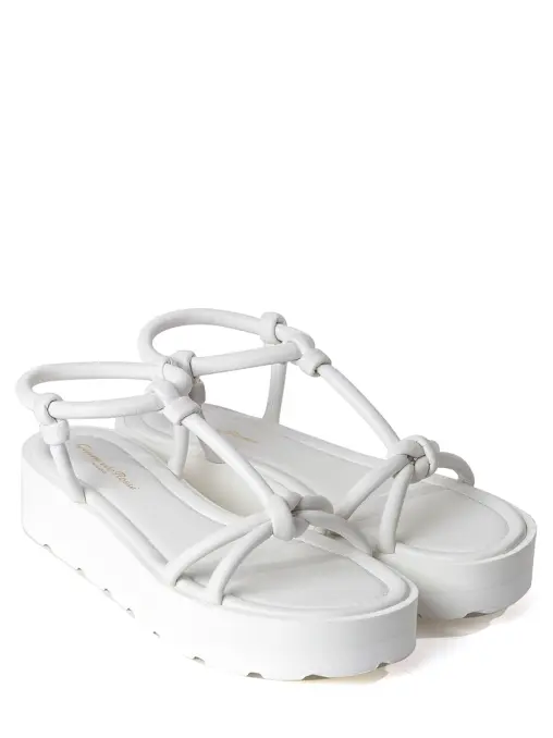 Сандалии кожаные GIANVITO ROSSI