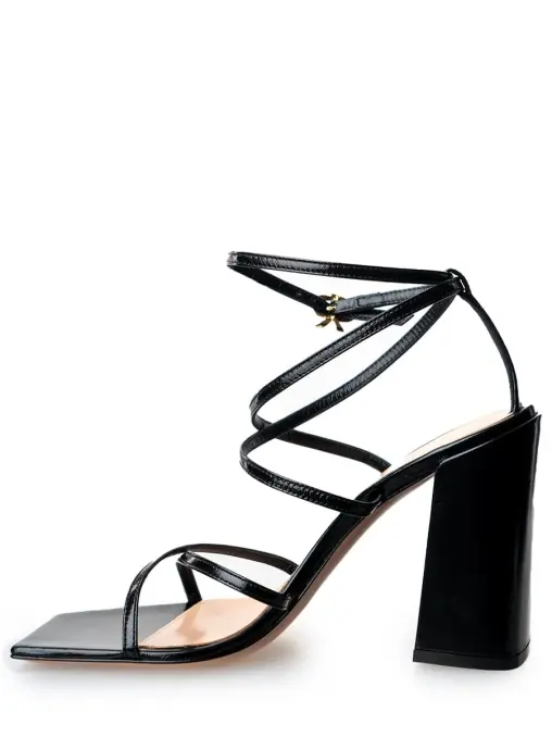 Босоножки кожаные GIANVITO ROSSI