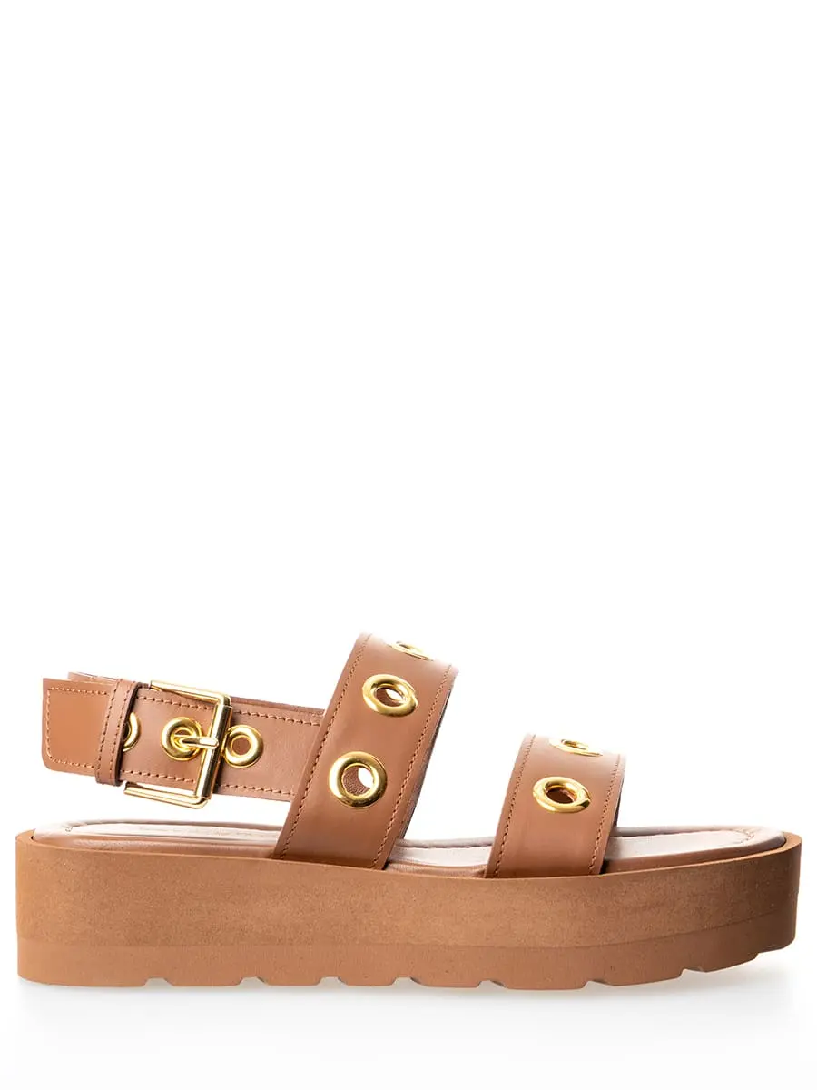 Сандалии кожаные