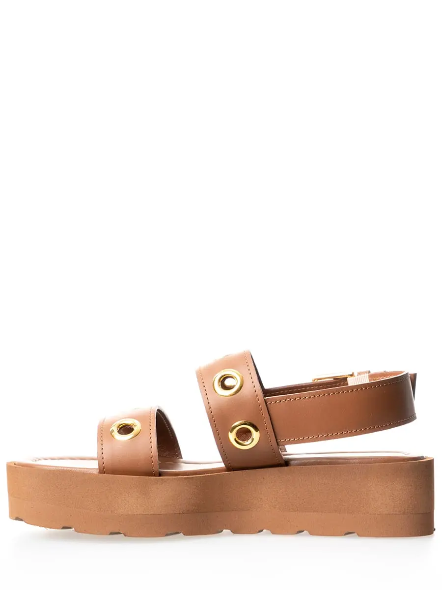 Сандалии кожаные