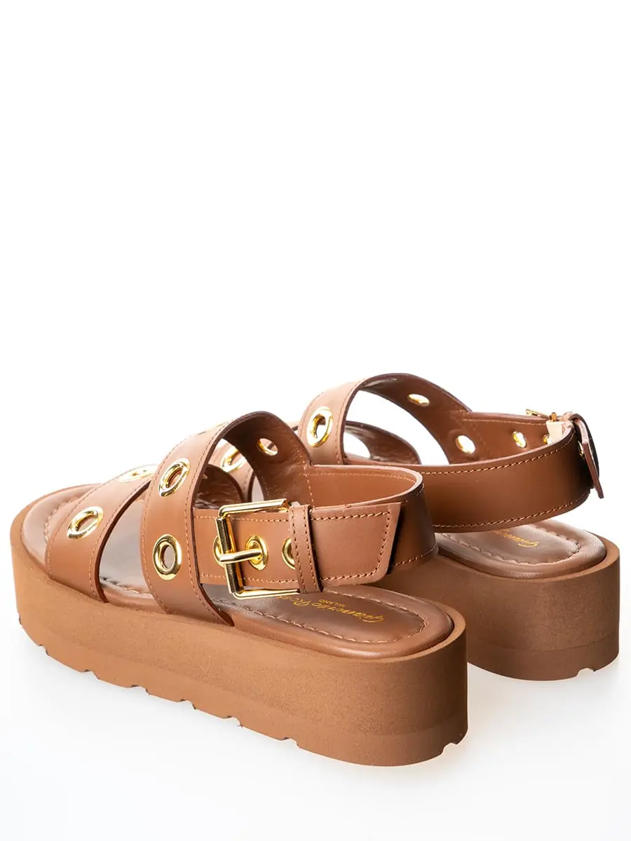 Сандалии кожаные