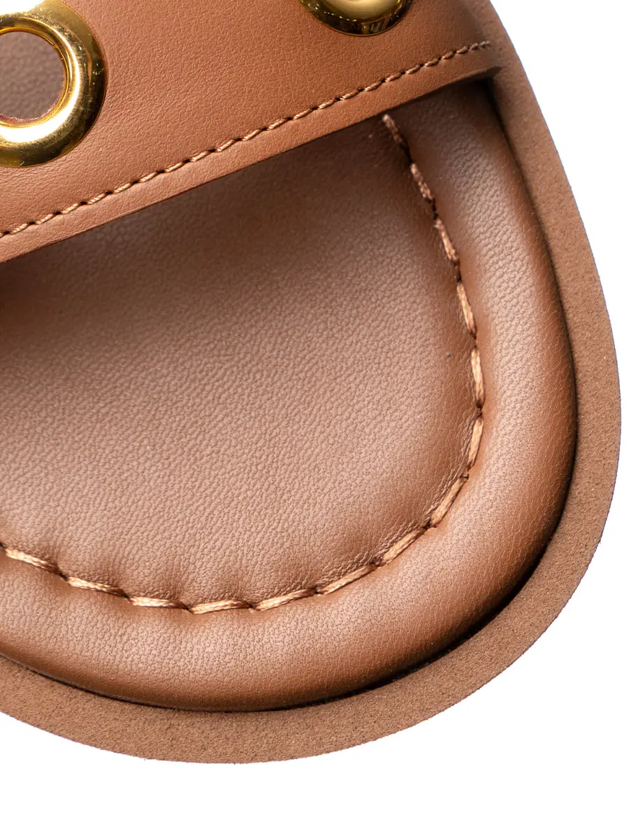 Сандалии кожаные